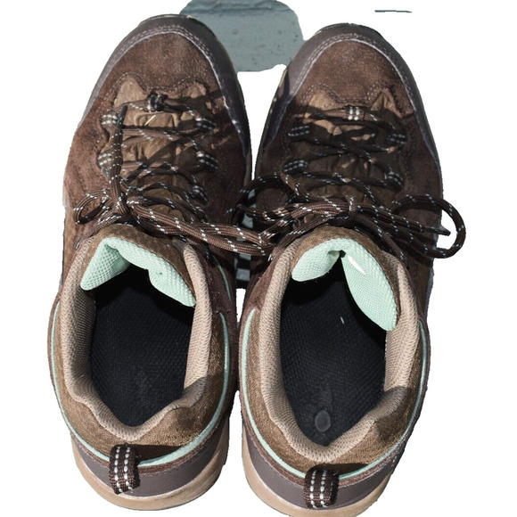 NORTHSIDE Boots Mens Size 9, Brown with green accents lace up, Hiking, Outdoors - Picture 2 of 6